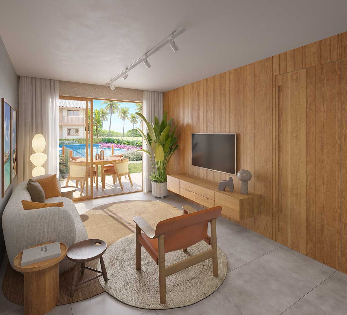 Living do apartamento
